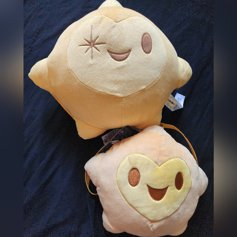 14'' Wish Star Light-Up Plush Doll and backpack.